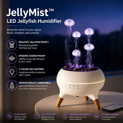 JellyMist™ LED Jellyfish Humidifier